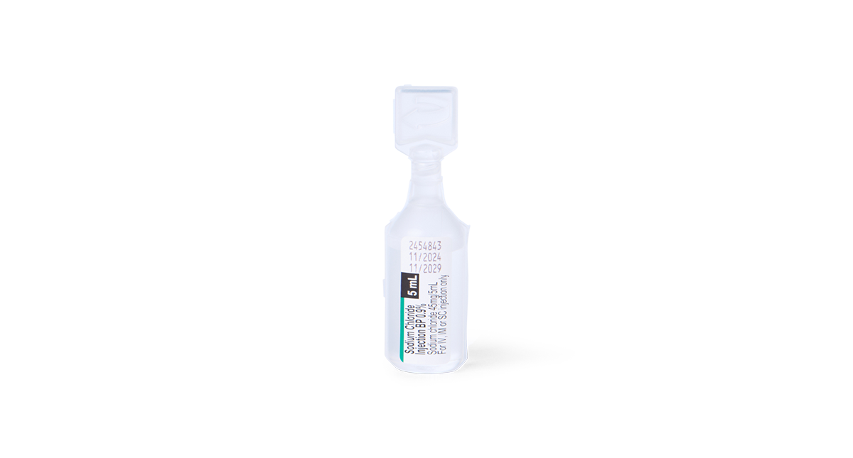 Sodium Chloride for Injection BP (0.9%) 5mL product image